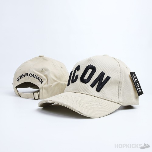Beige Icon Baseball Cap